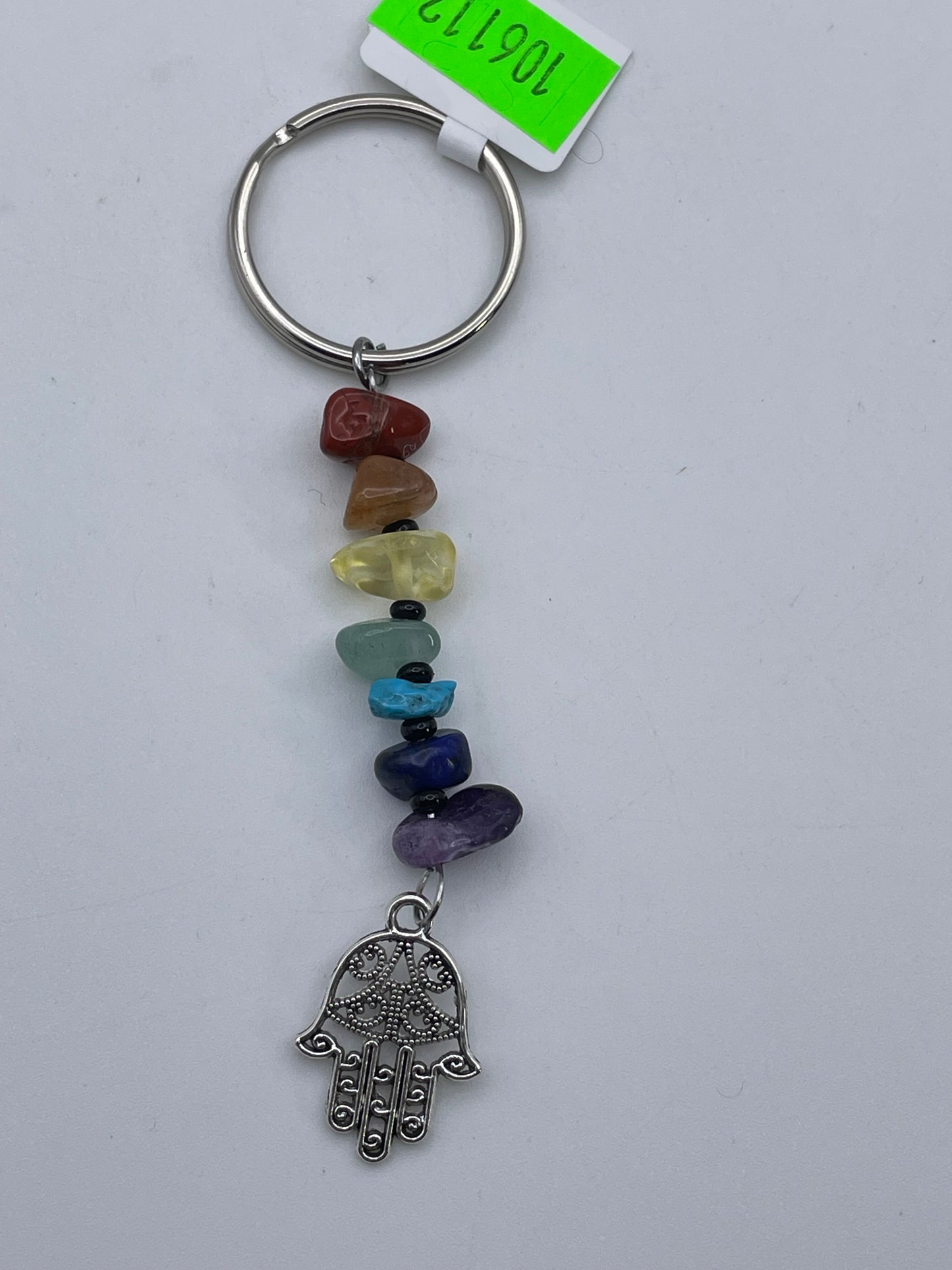 Keychains - Crystal - Chakra Stones - Hand #106112