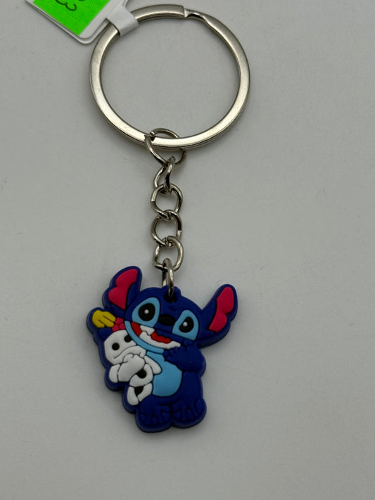 Keychains - PVC - LILO & Stitch - Stitch w/ Scrump #105983