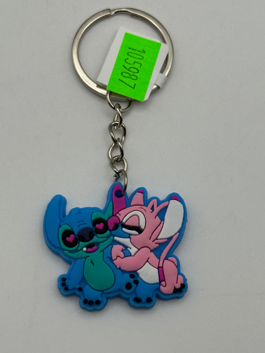 Keychains - PVC - LILO & Stitch - Stitch & Angel #105987