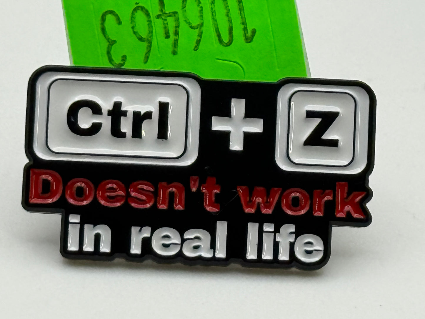 Enamel Pin - Video Games - Nerd Words - Control Z #106463