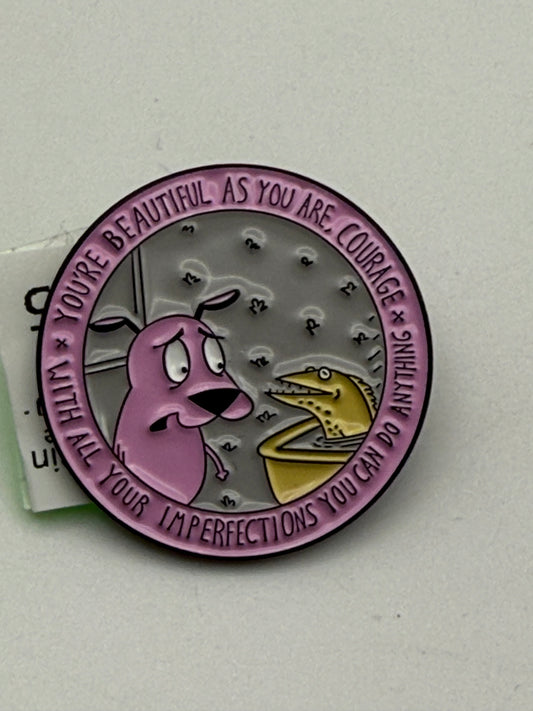 Enamel Pins - Cartoons - Courage The Cowardly Dog - You’re Beautiful #106716