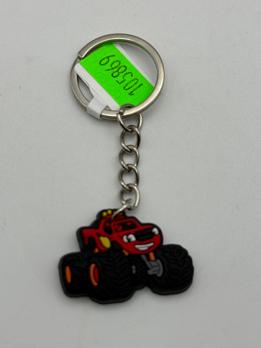 Keychains - PVC - Monster Trucks - Red #105869