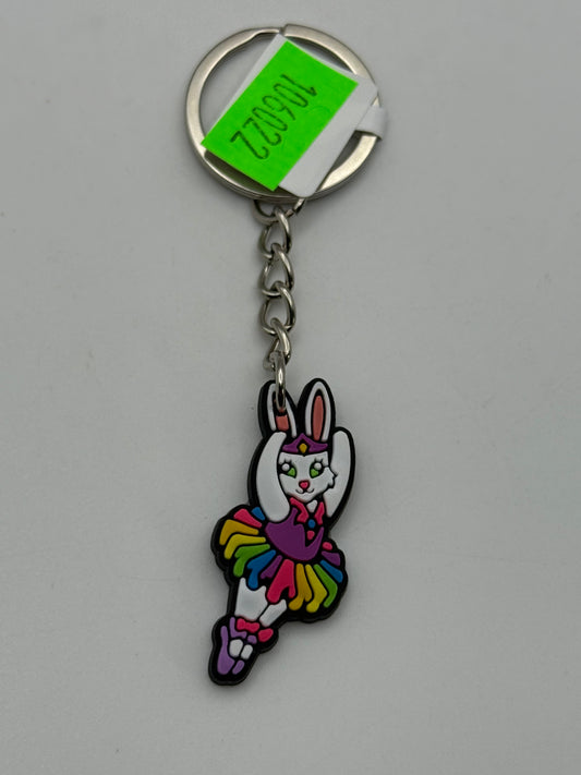 Keychains - PVC - Lisa Frank - Ballerina Bunny #106022