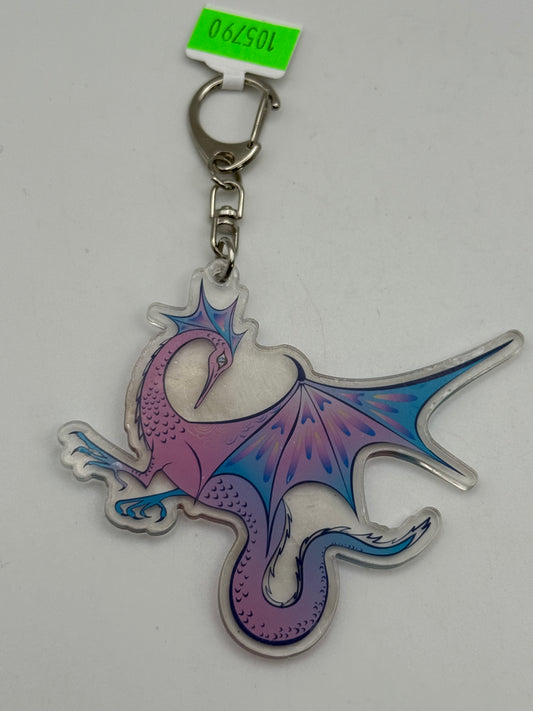 Keychains - Acrylic - Dragon - Pink / Blue #105790