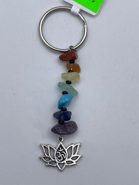 Keychains - Crystal - Chakra Stones - Lotus #106110