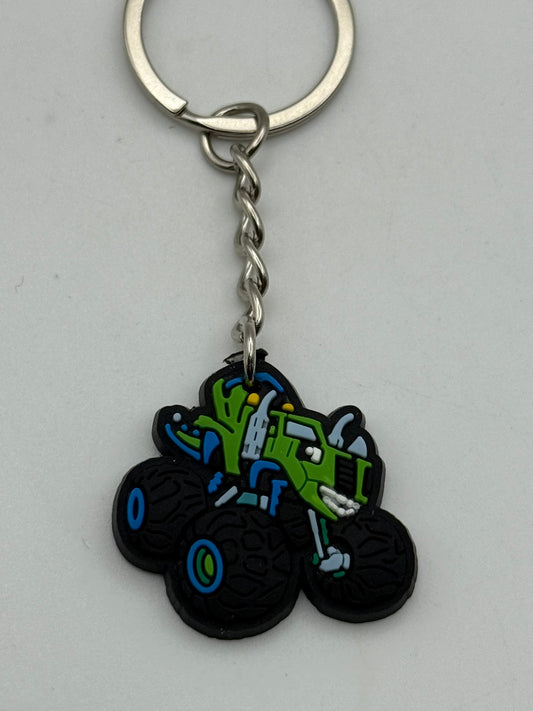 Keychains - PVC - Monster Trucks - Green Dino #105874