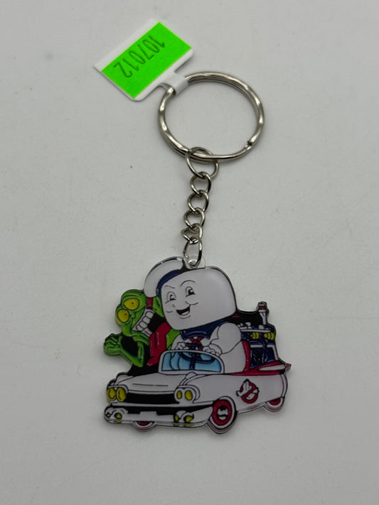 Keychains - Acrylic - Ghostbusters - Ecto-1 Gang #107012
