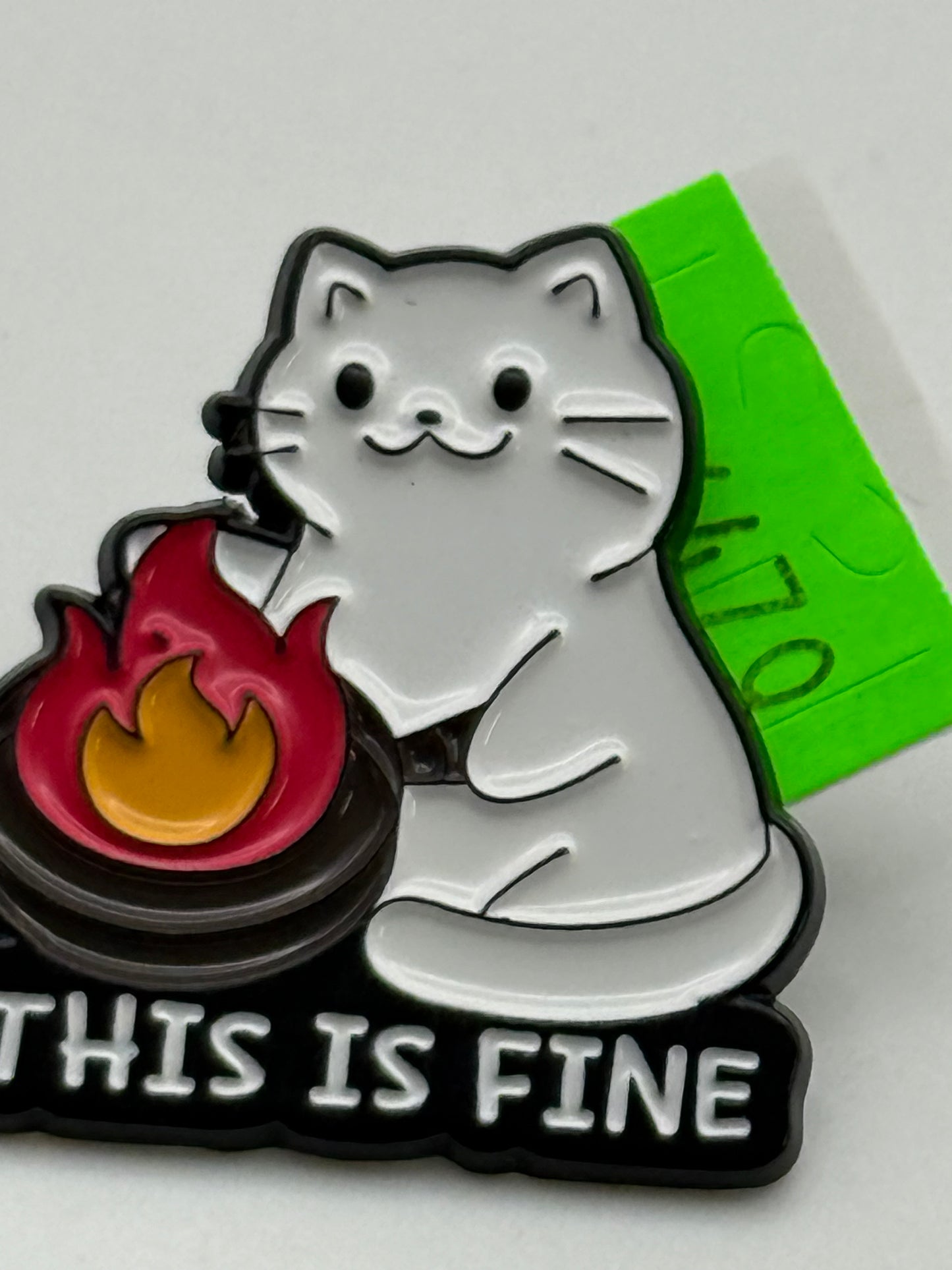 Enamel Pin - Animals - Cats - This Is Fine #106479