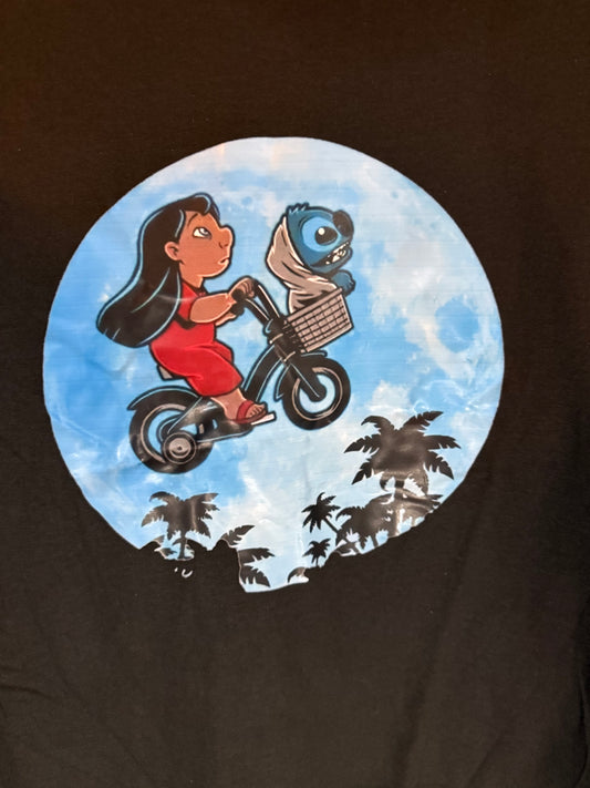 T-Shirts - Lilo & Stitch ET Moon - M #105701