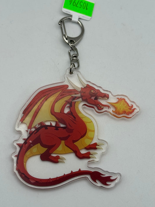 Keychains - Acrylic - Dragon - Red #105794