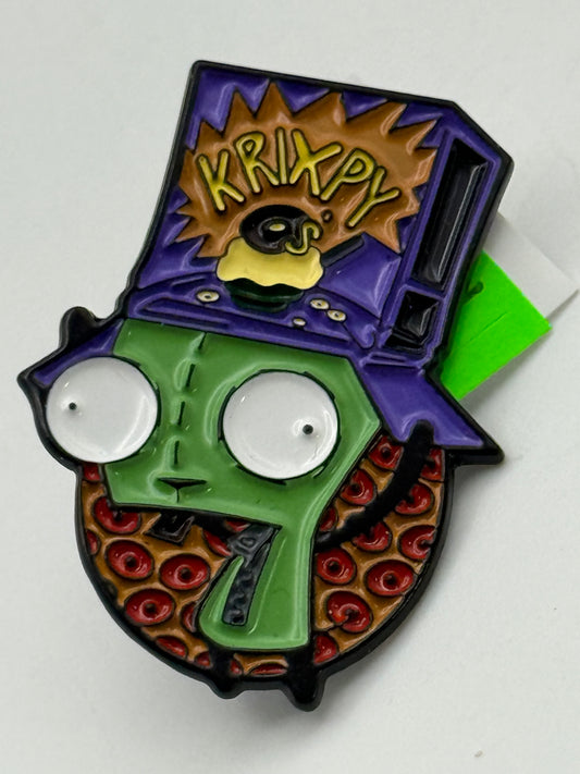 Enamel Pin - Cartoons - Invader Zim - Gir Box Hat #106331