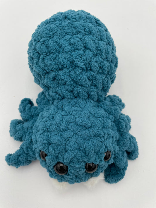 Cute Teal Crocheted Spider