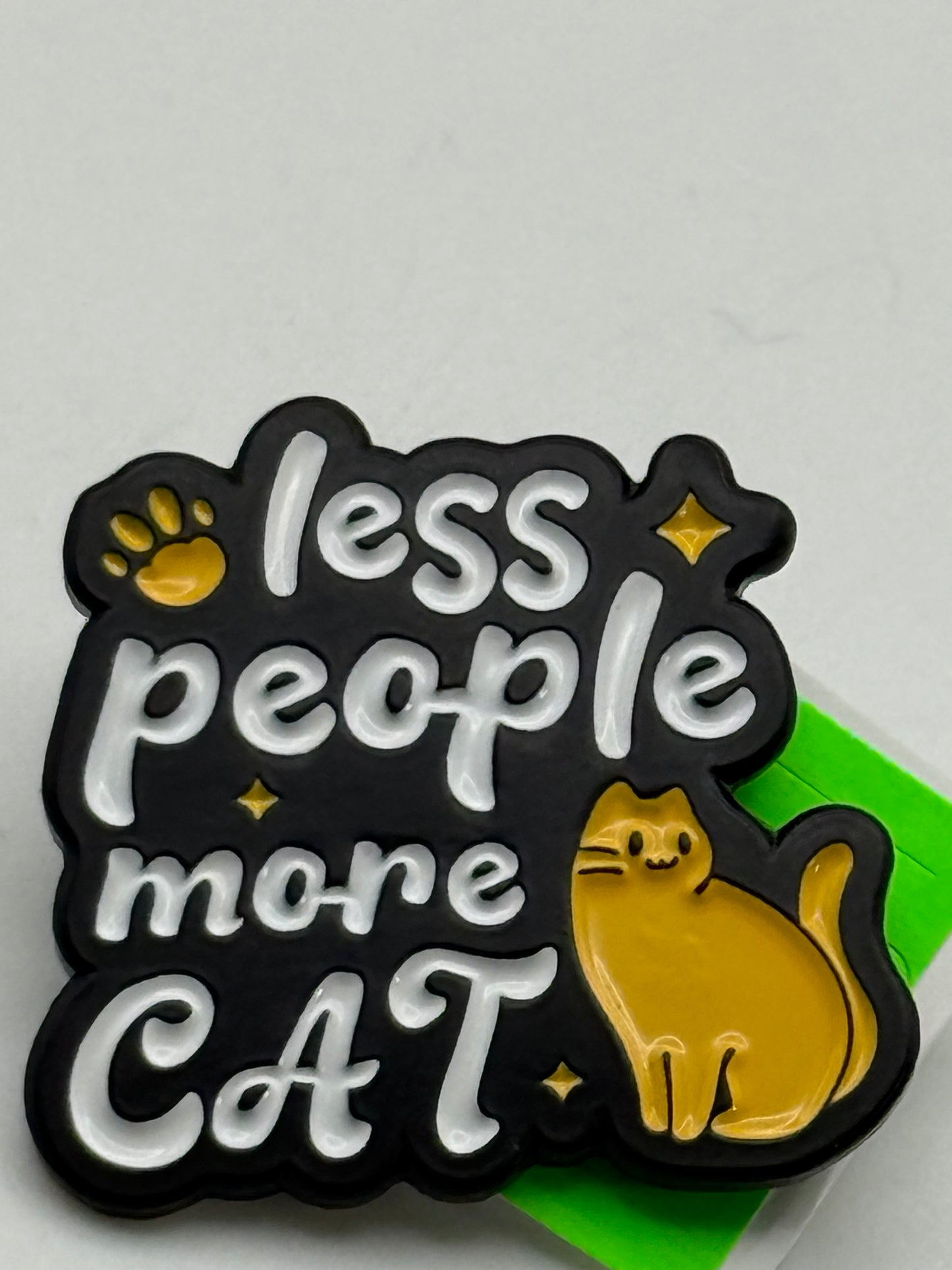 Enamel Pin - Animals - Cats - Less People More Cat #106481