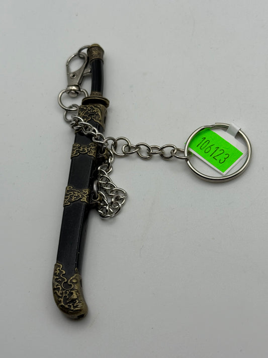 Keychains - Metal - Japanese Sword and Sheath - Style G #106123