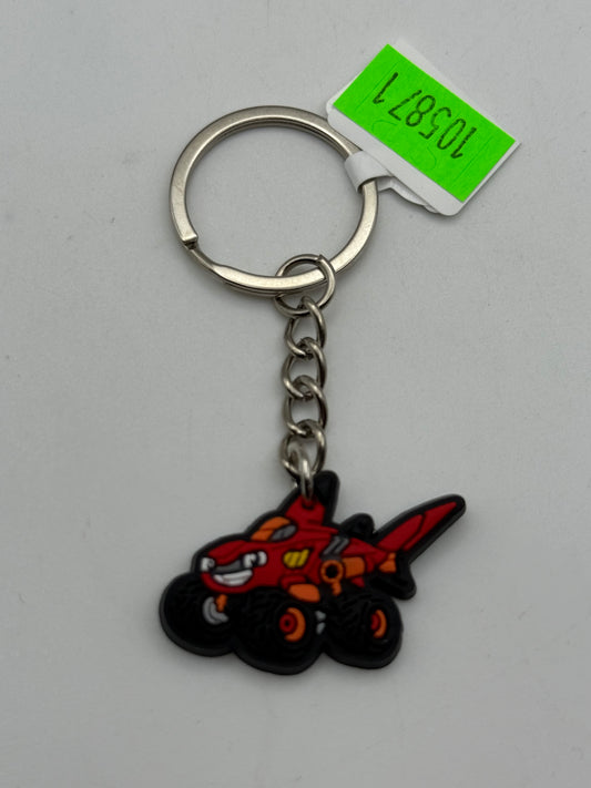 Keychains - PVC - Monster Trucks - Red Shark #105871
