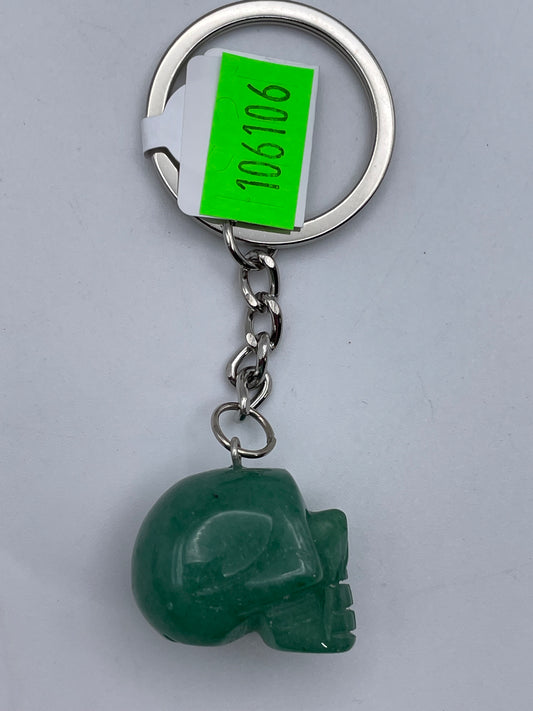 Keychains - Crystal - Skull - Green Aventurine #106106