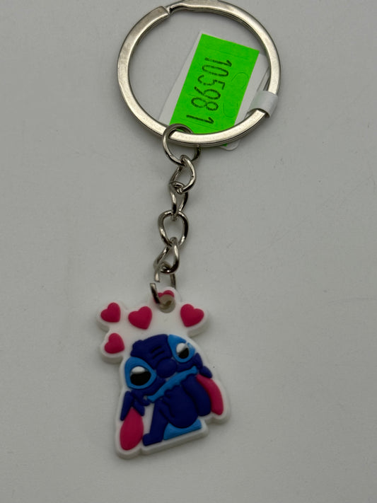 Keychains - PVC - LILO & Stitch - Stitch Love Hearts #105981
