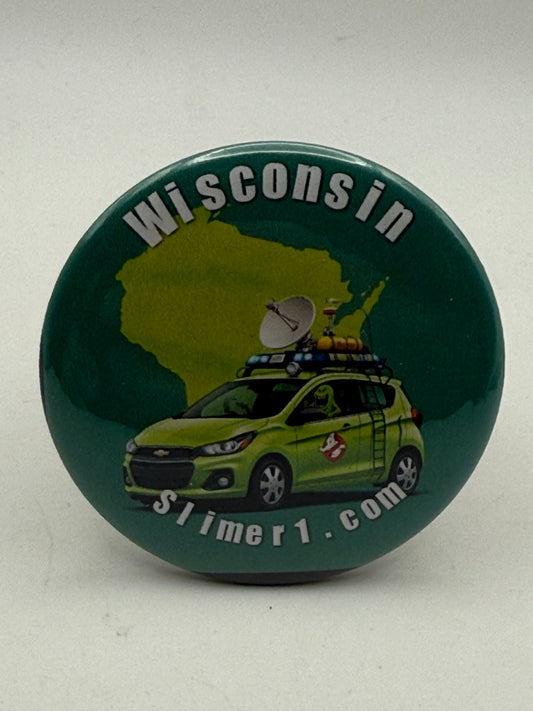 Buttons - Slimer-1 Crew - Ghostbusters - Wisconsin Slimer-1 Car #107100