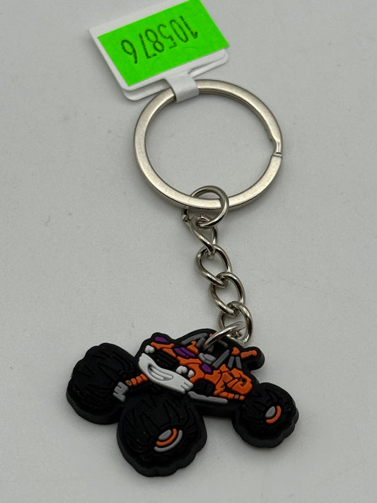 Keychains - PVC - Monster Trucks - Orange Tiger #105876
