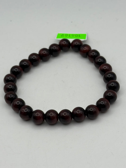Bracelets - Glass - Sphere Ball - Burgundy/Black #106169