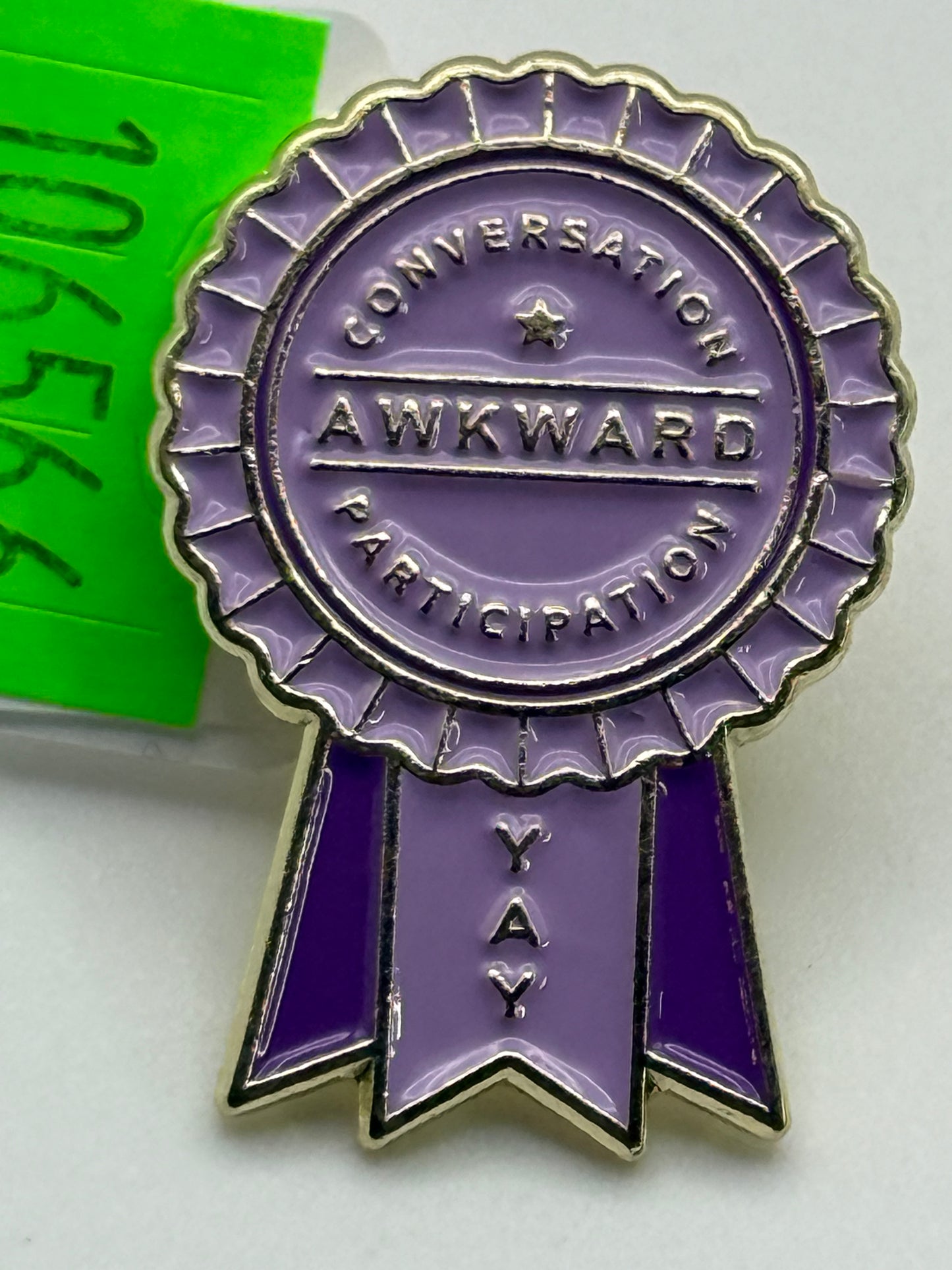 Enamel Pin - Awards - Awkward Conversation Participation #106566