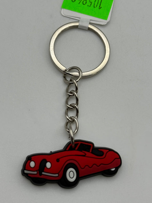 Keychains - PVC - Sports Cars - Red Corvette #105849