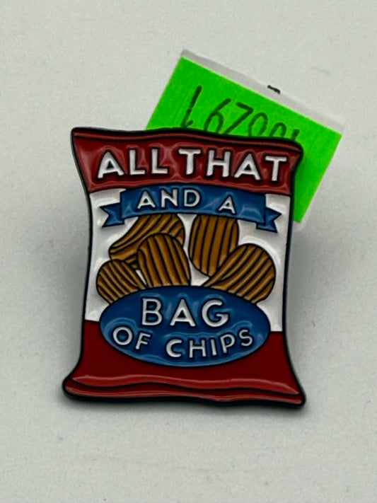 Enamel Pin - Food & Drink - All That And A Bag Of Chips #106291