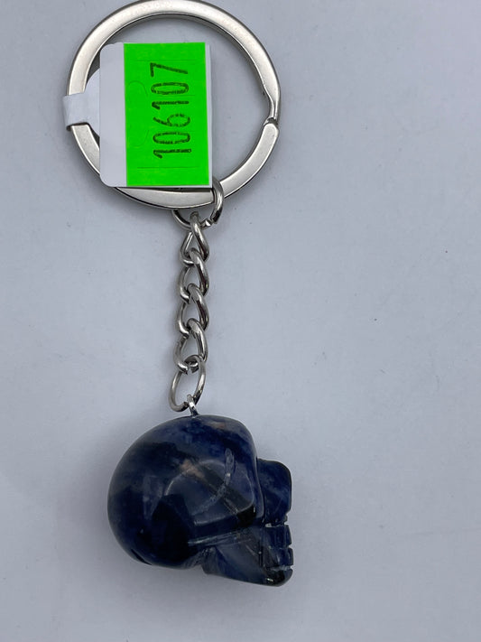 Keychains - Crystal - Skull - Sodalite #106107