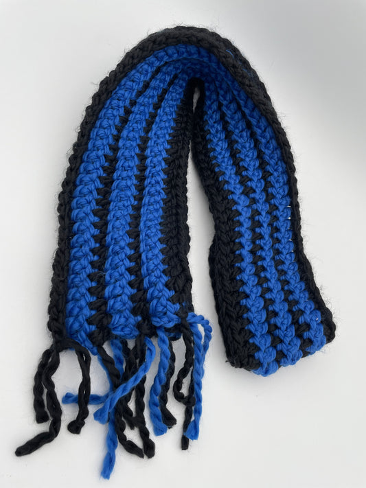 Scarf - Blue and Black