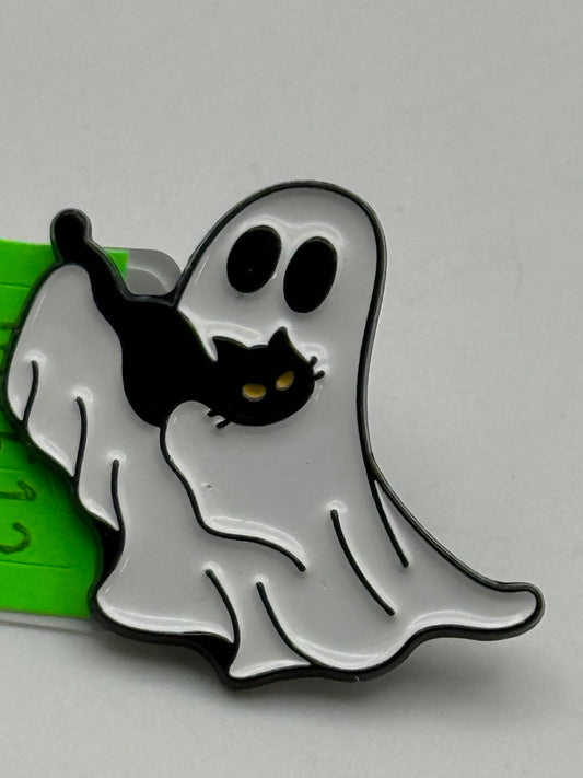 Enamel Pin - Holiday - Ghost - Black Cat Style 5 #106513