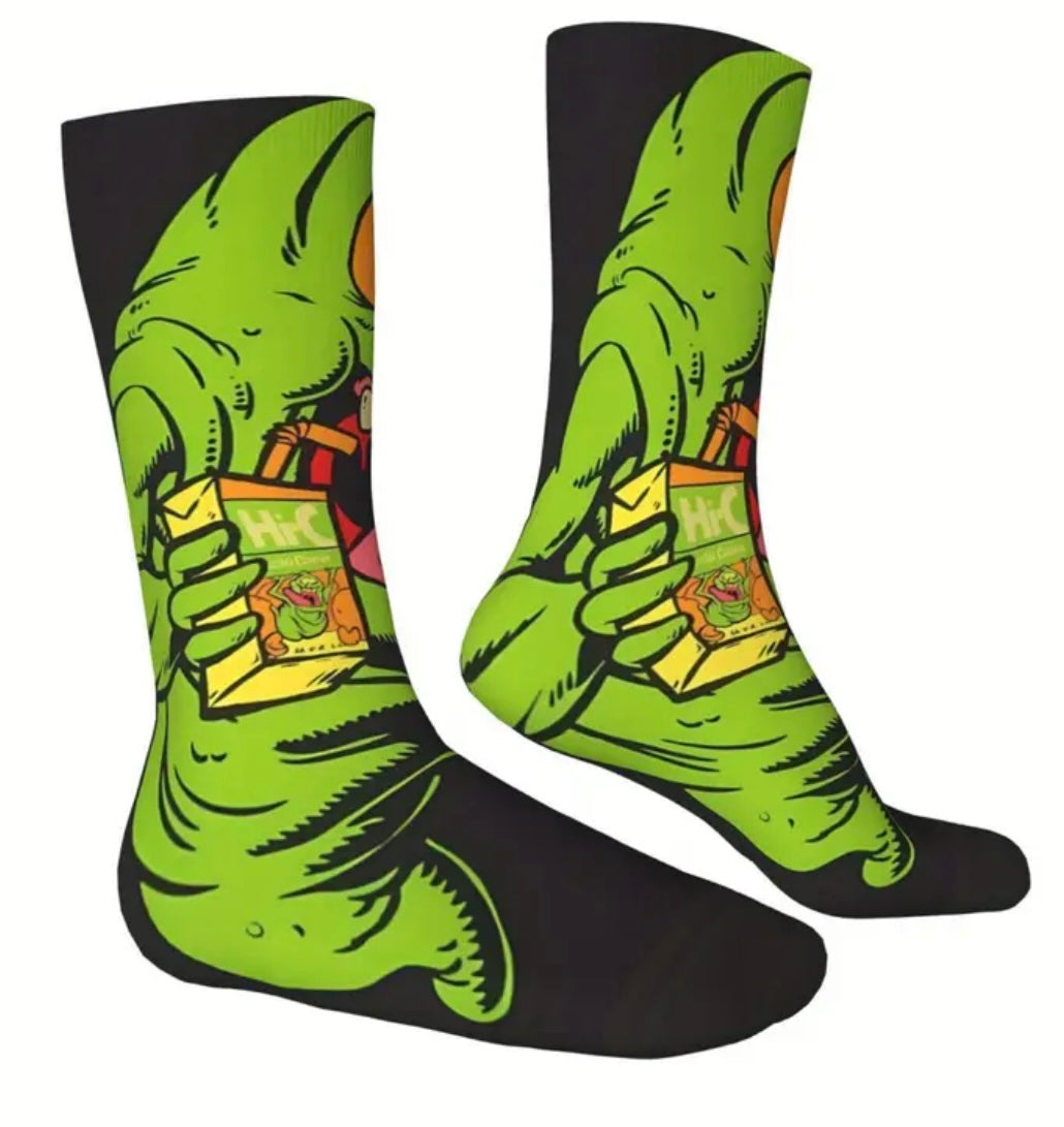 Ghostbusters - Socks - Slimer Pizza #107289