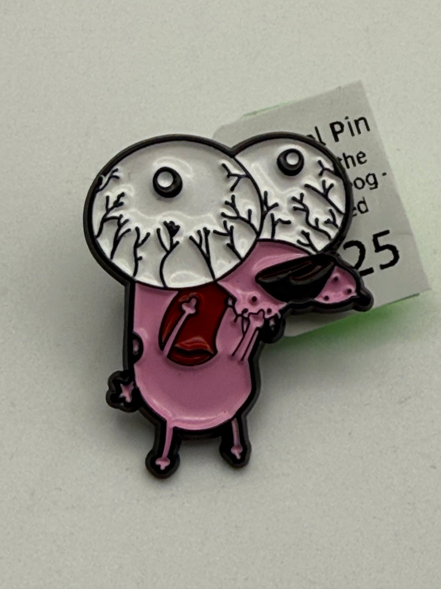 Enamel Pins - Cartoons - Courage The Cowardly Dog - Bug Eyed #106714