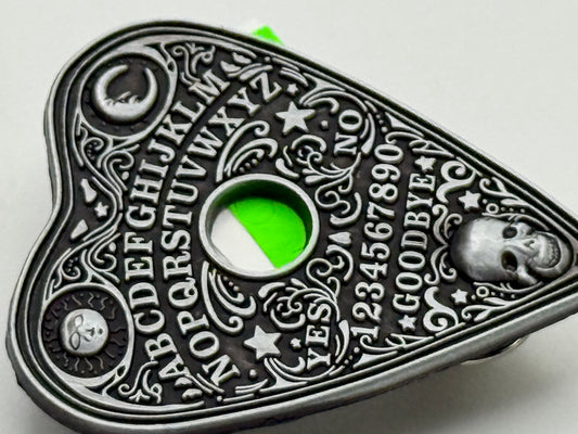 Enamel Pin - Horror - Ouija Planchette - Silver #106444