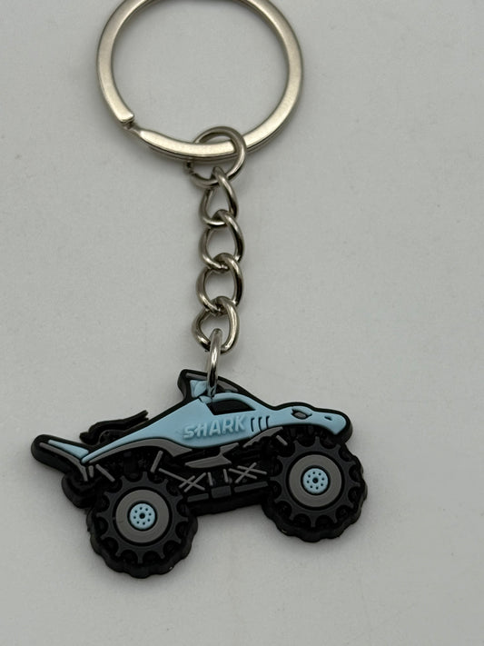 Keychains - PVC - Monster Trucks - Blue Shark #105873