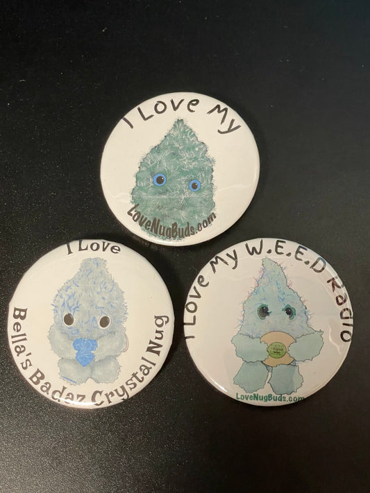 Buttons of LoveNugBuds