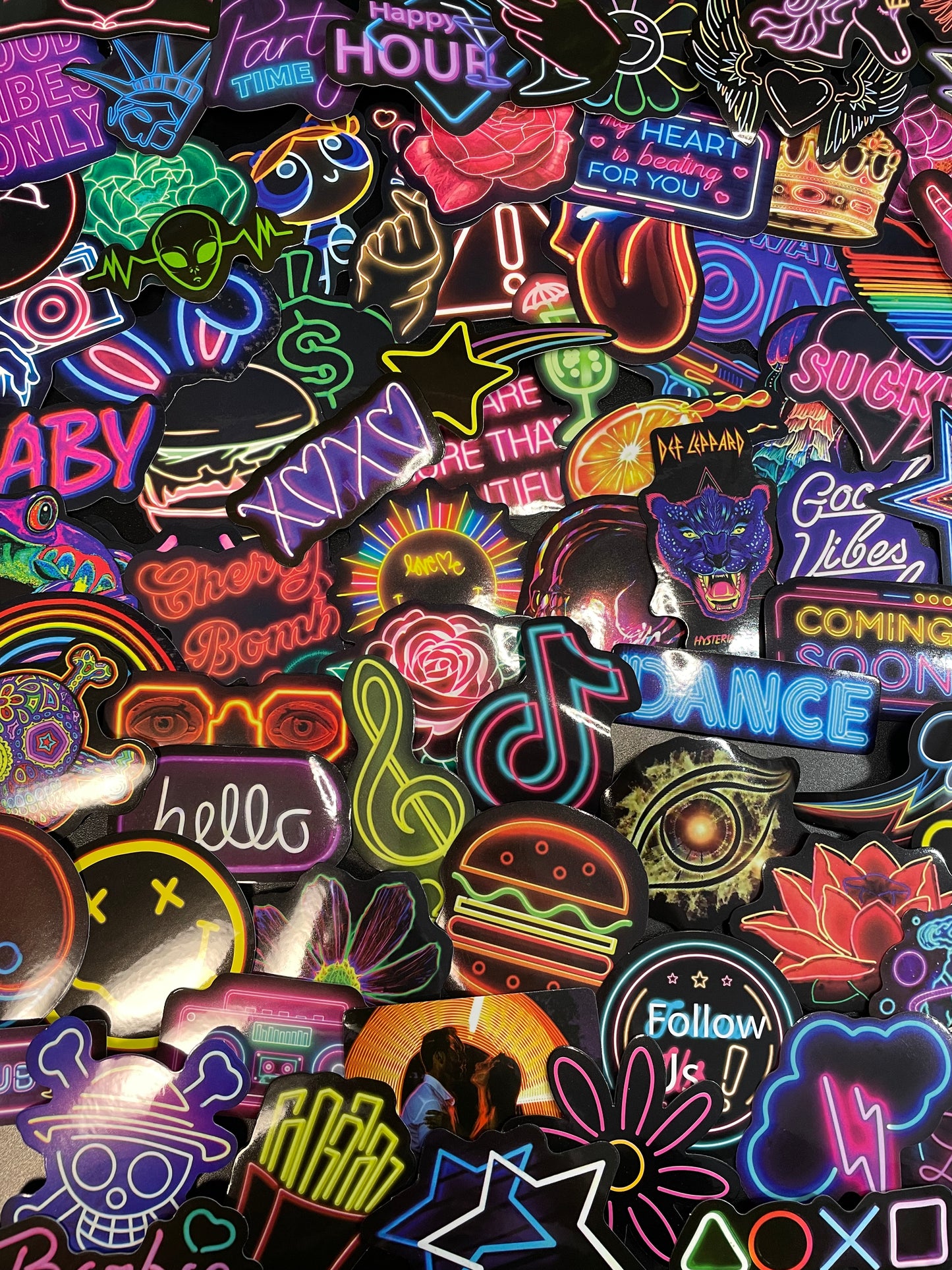 Neon Stickers